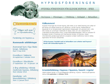 Tablet Screenshot of hypnosforeningen.se